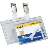 Durable Hartbox Clip Oper/Sicherheitsausw. 54x85mm 25 pakke
