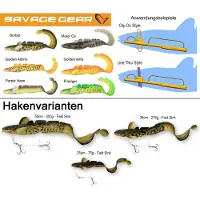 Savage Gear 3d Burbot Fast Sinking Mykt Agn 75g 250 Mm