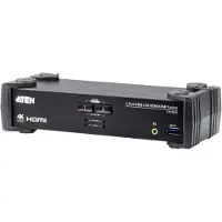 Aten CS1822 KVMP Switch - KVM / lyd / USB-svitsj - 2 x KVM/lyd/USB - 1 lokalbruker - stasjonær
