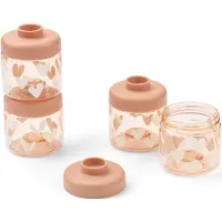 Liewood Matbeholder - Dominique - 100 ml - 4-pack - Kjæresten/P - - OneSize - Matboks