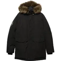 Superdry for man. M5011929A Everest synthetic fur parka black (S), Casual, Recycled Polister, Sustainable