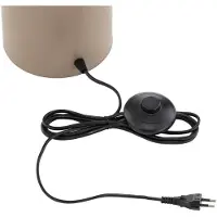 Emibig Gulvlampe Etno LP4, beige, glass/stål, høyde 140 cm, G9