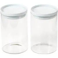 Kesper sett med to glassbeholdere til oppbevaring, 10 x 15 cm