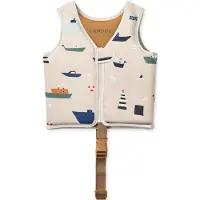 Liewood Svømmevest - 11–15 kg - Dove - Seiling/Sandy - - OneSize - Svømmevest