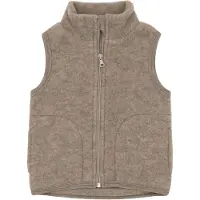 Engel Vest - Ull - Valnøtt Melange - - 8 år (128) - Vest