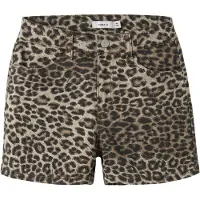 Name It Kids Shorts - NkfRose - Noos - Sølv Mink/Leopard - - 12 år (152) - Shorts