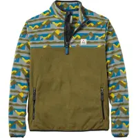 Passenger Set Off Recycled Polar 1/4 Zip Half-Zip Fleecegenser grønn