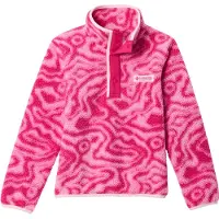 Columbia Helvetia II Printed Snap Kids Half-Zip Fleecegenser rosa