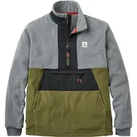 Passenger Woodland Hoodless 2.0 Half-Zip Fleecegenser grå