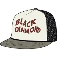 Black Diamond Flat Bill Trucker Cap