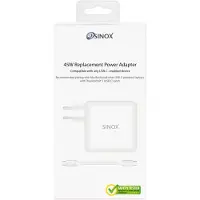 Sinox beslag Sinox MagSafe, Innendørs, AC, 20 V, 1 m, Hvit