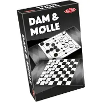 Tactic Reisespill - Dam og Møl - - OneSize - Brettspill
