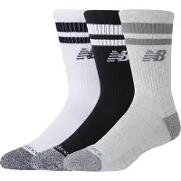 New Balance Active Lifestyle Striped Crewsokker Assortert