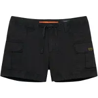 Superdry for woman. W7110467A Cargo shorts Hot black (L), Casual, Cotton