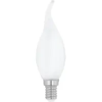 Eglo E14 LED CF35 opal kertepære vindstød med varmt hvidt lys