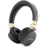 GUESS Pu Leather 4g Metal Logo Trådløse Hodetelefoner