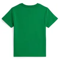 Ralph Lauren for boy. 322832904500 Cotton jersey knit T-shirt (5años= 117/123cm), Casual, Green, Short sleeve, children's fashion