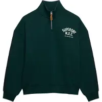 Superdry Country Club Applique Halv Glidelås Genser