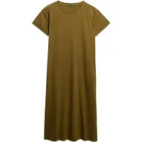 Superdry for woman. W8011868A Green Tone Dress (M), Casual, Cotton, Short sleeve