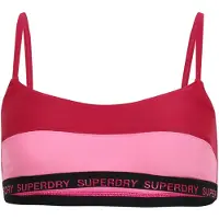 Superdry for woman. W3010396A Stretch bralette bikini top pink (XL), Beachwear, Recycled Polister, Sustainable