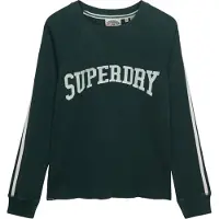 Superdry for woman. W6012134A Graphic T-shirt green (XS), Casual, Cotton, Long sleeve