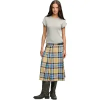 Superdry Check Pleated Midiskjørt