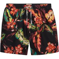 Superdry for man. M3010264A Hawaiian Print 16 black swimsuit (L), Beachwear, Recycled Polister