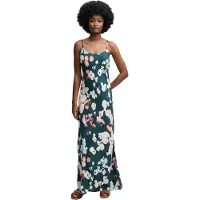 Superdry for woman. W8012049A Printed Maxi Slip Dress green (S), Casual, Viscose, Sleeveless / Straps
