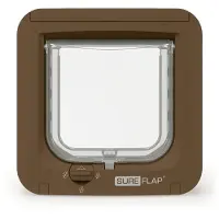 Sureflap katteluke med chip - Brun