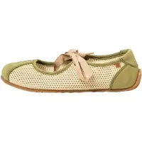 El naturalista for woman. 25936C1OL005_0G3 Leather ballet pumps N5936C green (41), Fabric, Flat, Laces, Casual