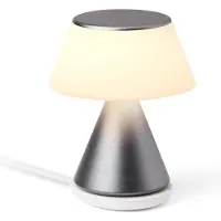 Lexon Luma L, Grå, Metallisk, Akrylonitril-butadien-styren (ABS), Aluminium, Glass, Soverom, Barnerom, Korridor, Bord, Kontor, IPX4, 1 ampuller, LED