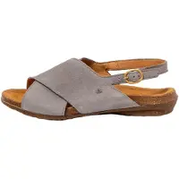 El naturalista for woman. 255581150005_0B0 Leather sandals N5558 Wakataua greyish blue (37), Flat, Buckle, Casual