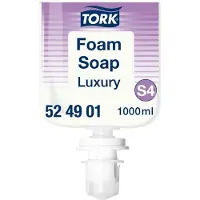 Tork Skumsåpe S4 Luxury 1000 ml, klar, med parfyme - (6 stk. x 1000 ml/kartong)