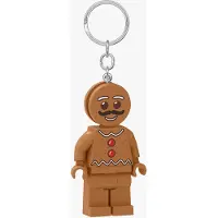 LEGO Nøkkelring m. Lommelykt - pepperkaker - - OneSize - Lommelykter