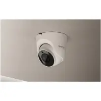 Synology TC510 - Nettverksovervåkingskamera - panorering / tipping - lite tårn - hærverkssikker / vanntett - farge (Dag og natt) - 2880 x 1620 - fastfokal - lyd - LAN 10/100 - H.264, H.265 - TAA-sams
