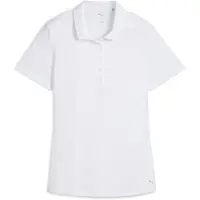 Puma Pure 2.0 Short Sleeve Polo Women, Clothing, White Glow, L