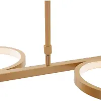 QAZQA Moderne pendellampe gull inkl. LED 3-trinns dimbar 3-lys - Vivé