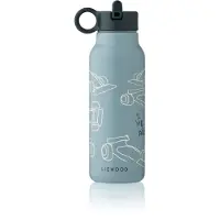 Liewood Drikkeflaske - Falcon - 350 ml - Race Cars/Strand Blue - - OneSize - Drikkeflaske