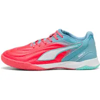 Puma Iberio V Futsal Boots Unisex, Shoes, Ultra Red/White/Dusty Aqua, 42.5