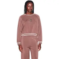 Armani Exchange for woman. XW002072AF10804U6136 Brown Raglan Cut Sweatshirt (M), Casual, Elastane, Long sleeve
