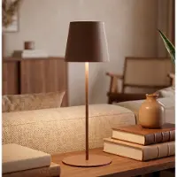 Briloner LED-bordlampe 7508012, brun, 2700 K IP44 berøringsdimmer