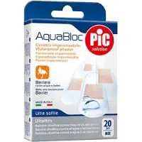 PiC Solution Pic Aquabloc bakteriedrepende plaster med antibakteriell klebe 20 stk.