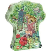 Djeco Puslespill - 54 Brikker - 40x31 cm - Indisk Jungle - - OneSize - Puslespill