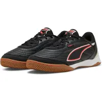 Puma PRESSING Futsal Boots Unisex, Women, Black/Ultra Red/White, 39
