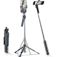 Wozinsky Selfie stick WC1Y70S telescopic tripod 1.7m with phone holder - black