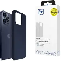 3MK silikonetui til iPhone 16 Pro – marineblå
