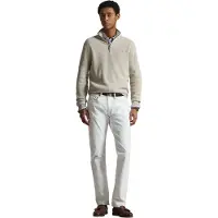 Ralph Lauren for man. 710B18060003 Light brown cotton and pique knitted jumper (M), Casual, Long sleeve
