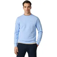 Hackett for man. HM5800120 Hs Essential Crew blue sweatshirt (L), Casual, Cotton