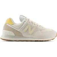 New Balance for woman. W574V2_LI Ecru leather 574 trainers (40.5), Beige, Flat, Suede, Laces, Casual