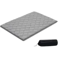 Vevor japansk tatamimatte, sammenleggbar japansk tatamimadrass i full størrelse, futonmadrass med oppbevaringspose og feste, 9-lags gulvmatte for soving, sovesal, meditasjon, yoga, 2032 x 1372 x 89 mm